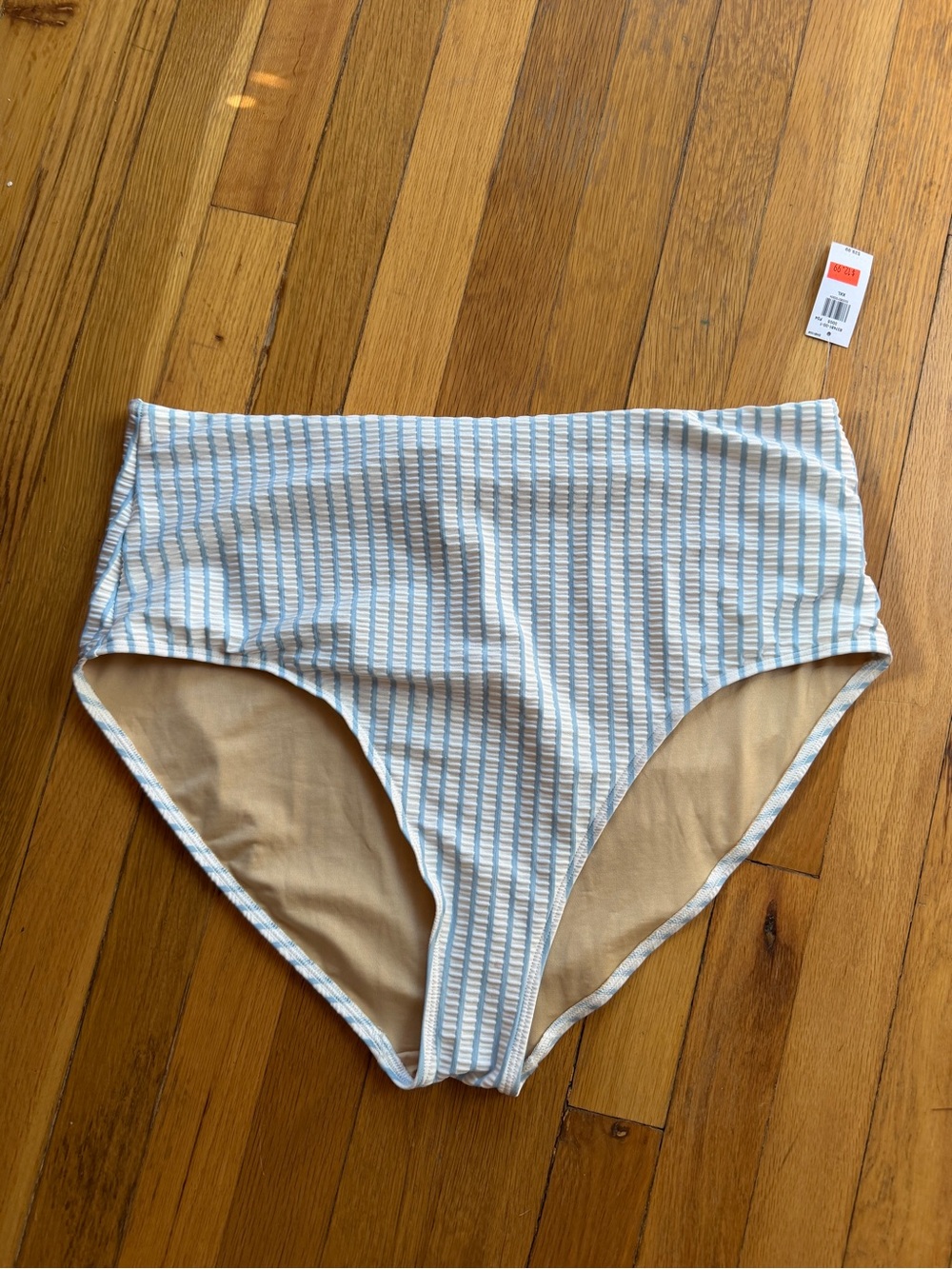 NEW Old navy blue and white striped bikini bottoms
